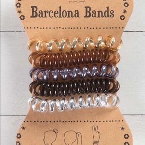 Barcelona Bands Set Of 5 Stretchy Hair Bands